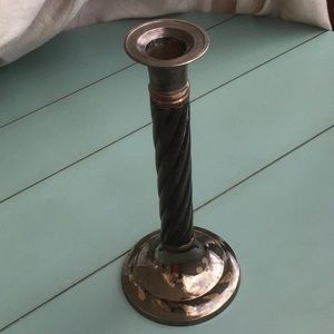 Unique Single Metal Candle Holder